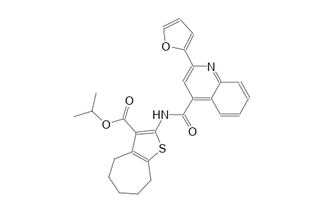 isopropyl 2-({[2-(2-furyl)-4-quinolinyl]carbonyl}amino)-5,6,7,8-tetrahydro-4H-cyclohepta[b]thiophene-3-carboxylate