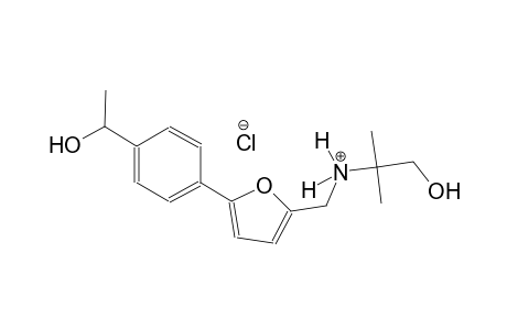 2-furanmethanaminium, N-(2-hydroxy-1,1-dimethylethyl)-5-[4-(1-hydroxyethyl)phenyl]-, chloride