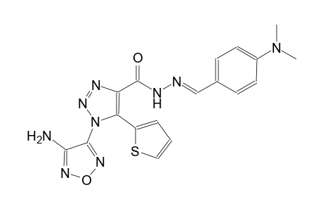 1-(4-amino-1,2,5-oxadiazol-3-yl)-N'-{(E)-[4-(dimethylamino)phenyl]methylidene}-5-(2-thienyl)-1H-1,2,3-triazole-4-carbohydrazide