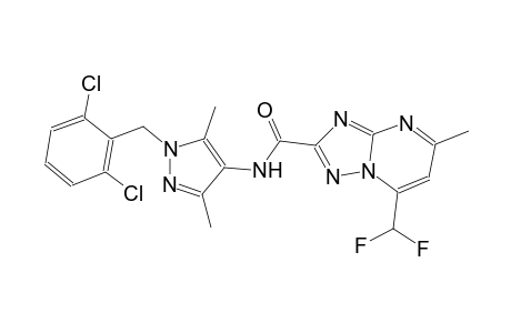 N-[1-(2,6-dichlorobenzyl)-3,5-dimethyl-1H-pyrazol-4-yl]-7-(difluoromethyl)-5-methyl[1,2,4]triazolo[1,5-a]pyrimidine-2-carboxamide