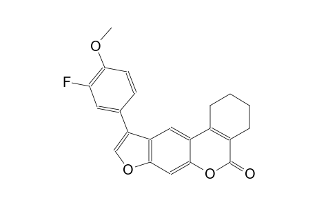 10-(3-fluoro-4-methoxyphenyl)-1,2,3,4-tetrahydro-5H-benzo[c]furo[3,2-g]chromen-5-one