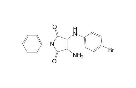 2-(p-Bromophenyl)amino-3-amino-N-phenylmleimide