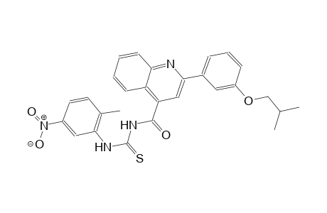 N-{[2-(3-isobutoxyphenyl)-4-quinolinyl]carbonyl}-N'-(2-methyl-5-nitrophenyl)thiourea