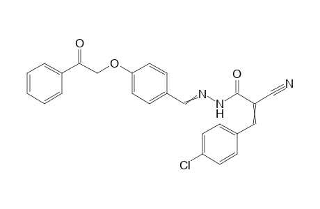 3-(4-Chlorophenyl)-2-cyano-N'-(4-(2-oxo-2-phenylethoxy)benzylidene)acrylohydrazide