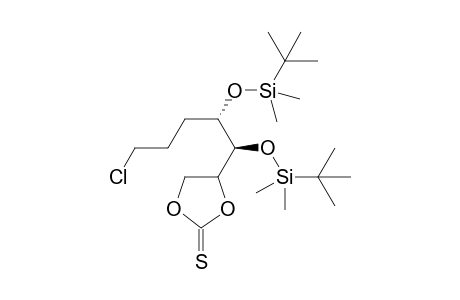 4-[(1S,2S)-1,2-bis[[tert-butyl(dimethyl)silyl]oxy]-5-chloro-pentyl]-1,3-dioxolane-2-thione