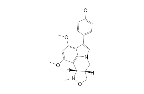 4-(4-Chlorophenyl)-1,3-dimethoxy-10-methyl-7a,8,10,10a-tetrahydro-7H-isoxazolo[4,3-c]pyrrolo[3,2,1-ij]quinoline