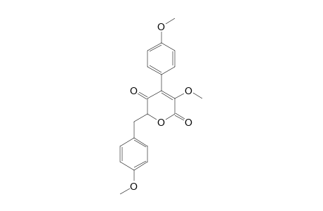 3-METHOXY-4-(4'-METHOXYPHENYL)-6-(4''-METHOXYPHENYL)-METHYL-2H-PYRAN-2,5(6H)-DIONE
