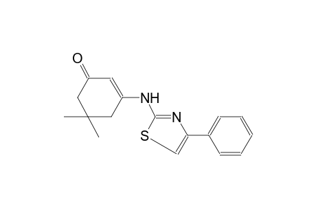 5,5-dimethyl-3-[(4-phenyl-1,3-thiazol-2-yl)amino]-2-cyclohexen-1-one