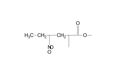 2-Methyl-4-nitro-hexanoic acid, methyl ester