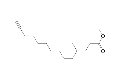 13-Tetradecynoic acid, 4-methyl-, methyl ester