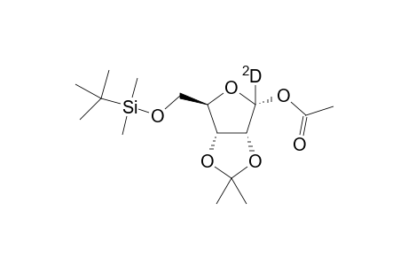 [1'-(2)H]1-O-Acetyl-5-O-[(1,1-dimethylethyl)dimethylsilyl]-2,3-O-(1-methylethylidene)-D-ribofuranose