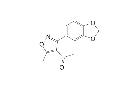 1-[3-(1,3-benzodioxol-5-yl)-5-methyl-1,2-oxazol-4-yl]ethanone