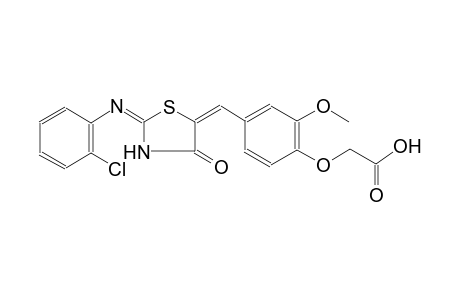 acetic acid, [4-[(E)-[(2E)-2-[(2-chlorophenyl)imino]-4-oxothiazolidinylidene]methyl]-2-methoxyphenoxy]-