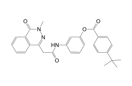 benzoic acid, 4-(1,1-dimethylethyl)-, 3-[[2-(3,4-dihydro-3-methyl-4-oxo-1-phthalazinyl)acetyl]amino]phenyl ester