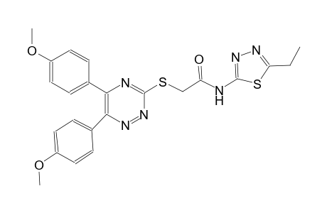 acetamide, 2-[[5,6-bis(4-methoxyphenyl)-1,2,4-triazin-3-yl]thio]-N-(5-ethyl-1,3,4-thiadiazol-2-yl)-