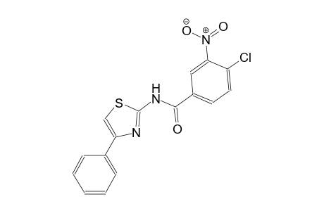4-chloro-3-nitro-N-(4-phenyl-1,3-thiazol-2-yl)benzamide