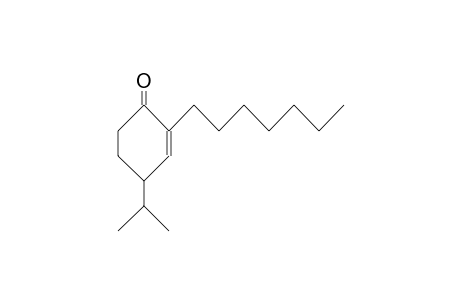 2-Cyclohexen-1-one, 2-heptyl-4-(1-methylethyl)-