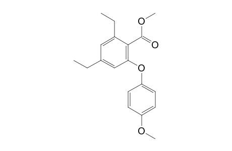 Methyl 2,4-diethyl-6-(4-methoxyphenoxy)benzoate