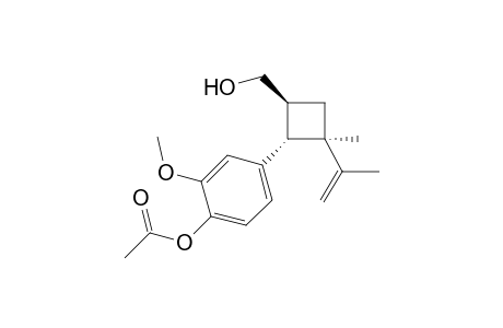 [4-[(1S,2R,4S)-4-(hydroxymethyl)-2-isopropenyl-2-methyl-cyclobutyl]-2-methoxyphenyl]acetate
