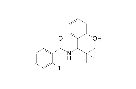 2-Fluoro-N-[1'-(2"-hydroxyphenyl)-2',2'-dimethylpropyl]benzamide