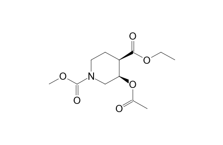 (3R,4R)-4-Ethyl 1-methyl 3-acetoxypiperidine-1,4-dicarboxylate