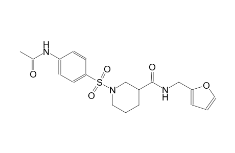 3-piperidinecarboxamide, 1-[[4-(acetylamino)phenyl]sulfonyl]-N-(2-furanylmethyl)-