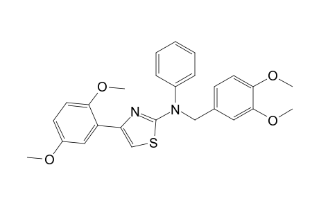 4-(2,5-Dimethoxyphenyl)-2-[N-(3,4-dimethoxybenzyl)-N-phenylamino]thiazole