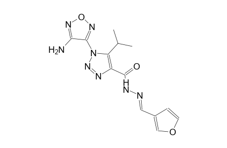 1-(4-amino-1,2,5-oxadiazol-3-yl)-N'-[(E)-3-furylmethylidene]-5-isopropyl-1H-1,2,3-triazole-4-carbohydrazide