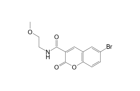 2H-Chromene-3-carboxamide, 6-bromo-2-oxo-N-(2-methoxyethyl)-