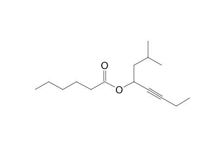 Hexanoic acid, 2-methyloct-5-yn-4-yl ester