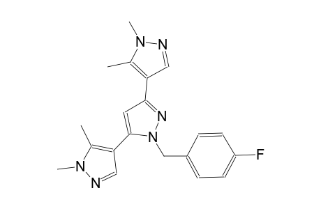 1'-(4-fluorobenzyl)-1,1'',5,5''-tetramethyl-1H,1'H,1''H-4,3':5',4''-terpyrazole