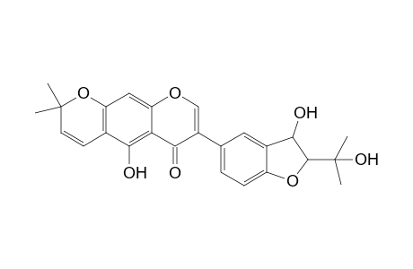 2-(1-Hydroxy-1-methylethyl)-3-hydroxy-2,3-dihydrofuranoalpinumisoflavone