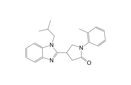 2-Pyrrolidinone, 1-(2-methylphenyl)-4-[1-(2-methylpropyl)-1H-1,3-benzimidazol-2-yl]-