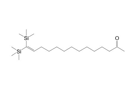 14,14-Bis(trimethylsilyl)tetradec-13-en-2-one
