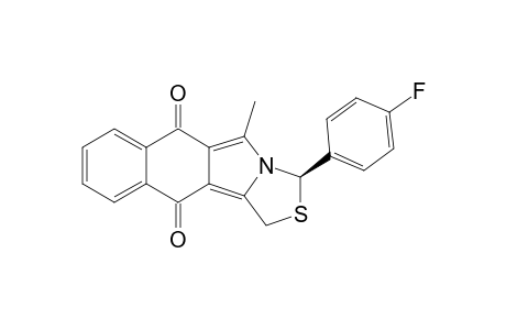 (R)-1-(4-Fluoro-phenyl)-10-methyl-3H-2-thia-10a-aza-pentaleno[1,2-b]naphthalene-4,9-dione