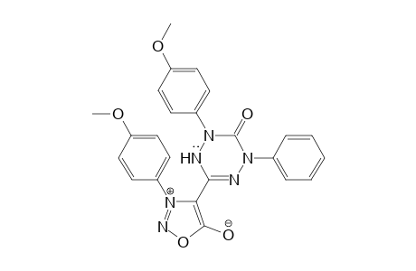 2-(4-Methoxyphenyl)-6-[3-(4-methoxyphenyl)sydnon-4-yl]-4-phenyl-3,4-dihydro-3-oxo-1,2,4,5-tetrazin-1(2H)-yl radical