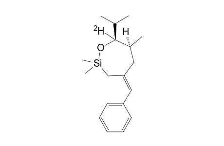 (Z)-SYN-2,2,6-TRIMETHYL-4-BENZYLIDEN-7-DEUTERO-7-ISOPROPYL-1,2-OXASILEPANE