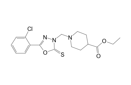 1-[5-(2-Chloro-phenyl)-2-thioxo-[1,3,4]oxadiazol-3-ylmethyl]-piperidine-4-carboxylic acid ethyl ester