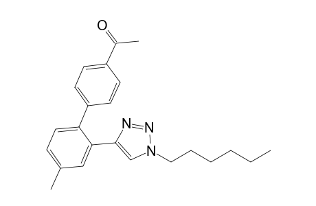1-{2-(1-n-Hexyl-1H-1,2,3-triazol-4-yl)-4-methylbiphenyl-3-yl}ethanone