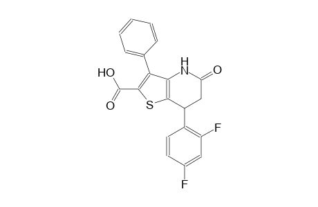 thieno[3,2-b]pyridine-2-carboxylic acid, 7-(2,4-difluorophenyl)-4,5,6,7-tetrahydro-5-oxo-3-phenyl-