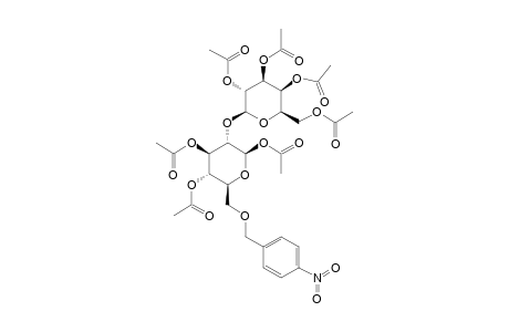 1,3,4-TRI-O-ACETYL-6-O-(4-NITROBENZYL)-2-O-(TETRA-O-ACETYL-BETA-D-GALACTOPYRANOSYL)-BETA-D-GLUCOPYRANOSIDE