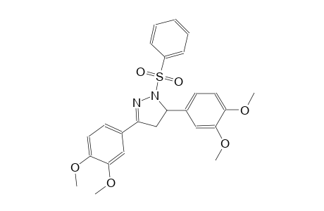 3,5-bis(3,4-dimethoxyphenyl)-1-(phenylsulfonyl)-4,5-dihydro-1H-pyrazole