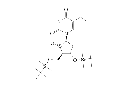 3',5'-DI-O-(TERT.-BUTYLDIMETHYLSILYL)-2'-DEOXY-5-ETHYL-4'-THIO-BETA-URIDINE-(R)-SULFOXIDE