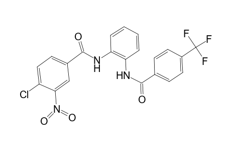 4-Chloranyl-3-nitro-N-[2-[[4-(trifluoromethyl)phenyl]carbonylamino]phenyl]benzamide