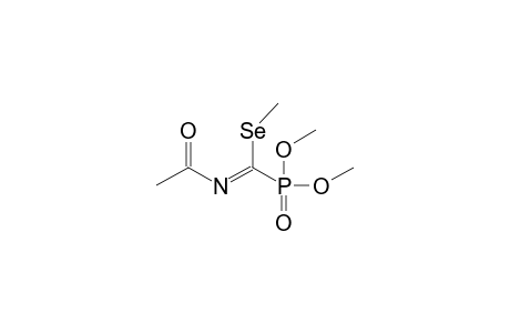 N-Acetyl-O,O-dimethylphosphonoselenoimidic acid methyl ester