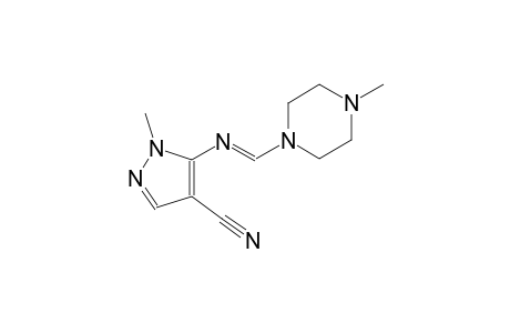 1-methyl-5-{[(E)-(4-methyl-1-piperazinyl)methylidene]amino}-1H-pyrazole-4-carbonitrile