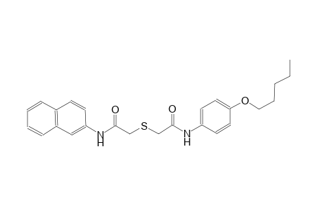 N-(naphthalen-2-yl)-2-((2-oxo-2-((4-(pentyloxy)phenyl)amino)ethyl)thio)acetamide