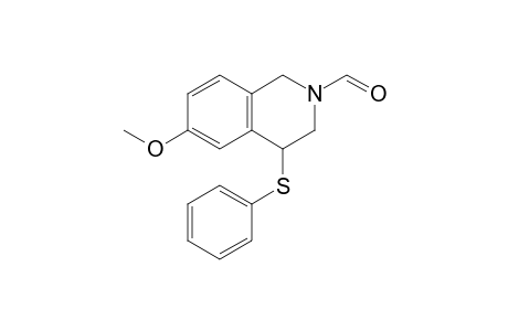 6-Methoxy-4-(phenylthio)-3,4-dihydro-1H-isoquinoline-2-carbaldehyde