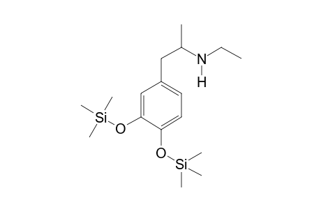 3,4-Dihydroxy-N-ethyl-amphetamin 2TMS