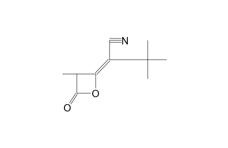 alpha-tert-BUTYL-3-METHYL-4-OXO-delta2,alpha-OXETANEACETONITRILE